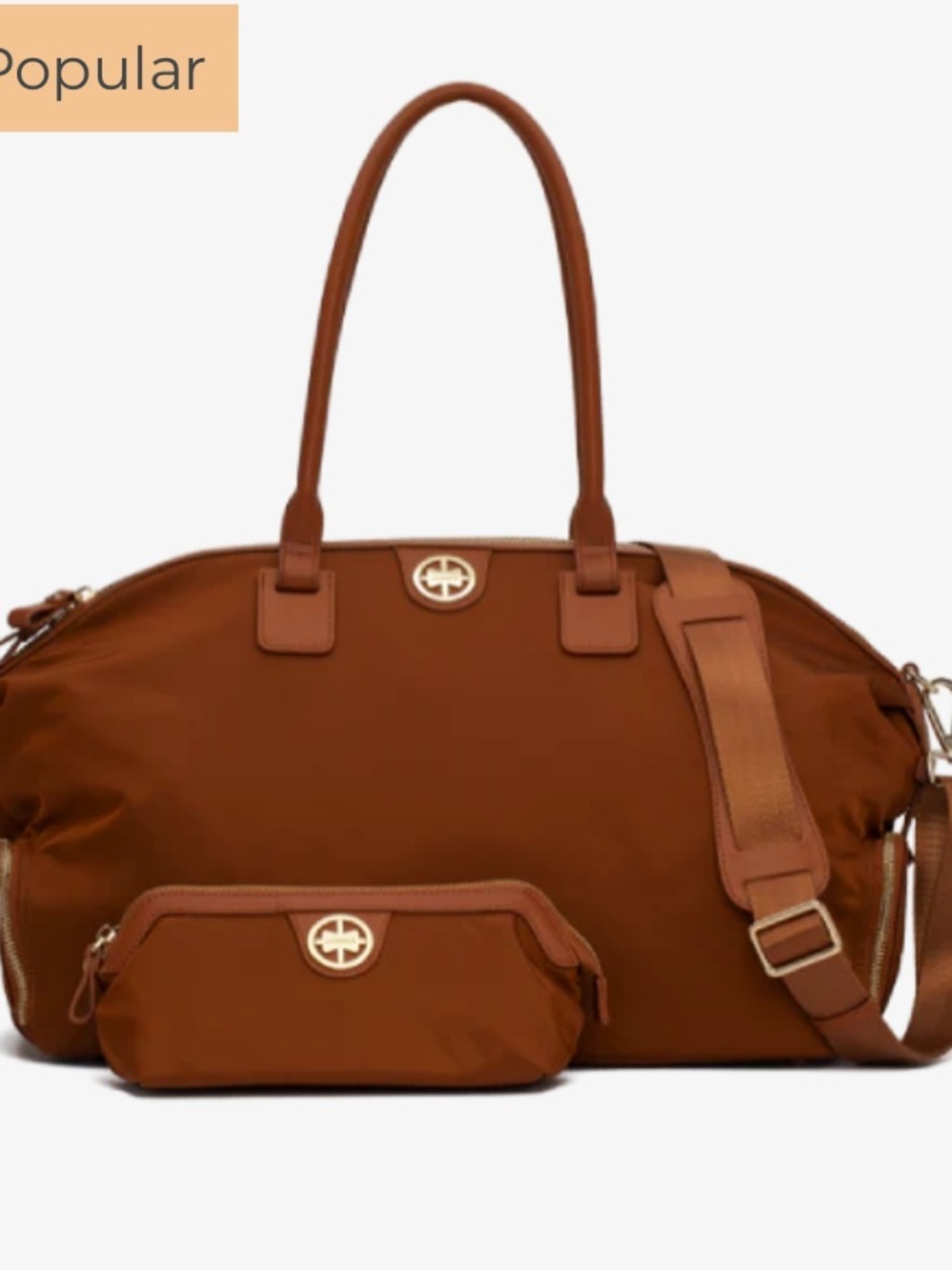 JEMMA birdie 43 Brown Travel weekender with Matching Pouch